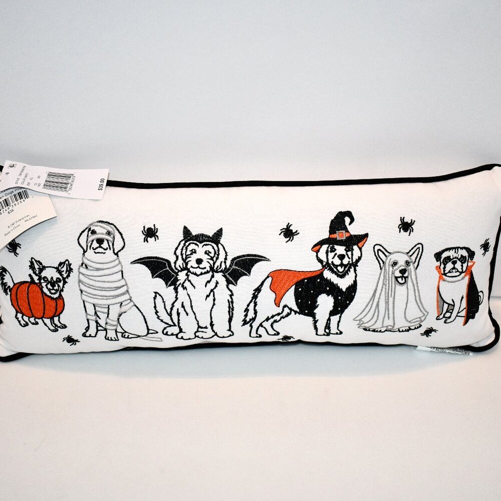C&F Home Halloween Dog Decorative Throw Pillow #C861562667DB NWT